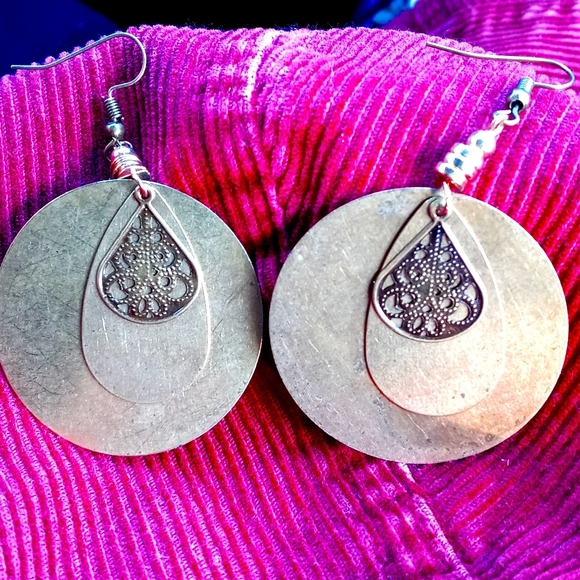 Jewelry - Bohemian - Brass Dangle Earring Set